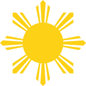 The Philippine sun emblem found on the Philippine flag
