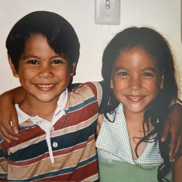 Raena Wilson and brother as kids in NH
