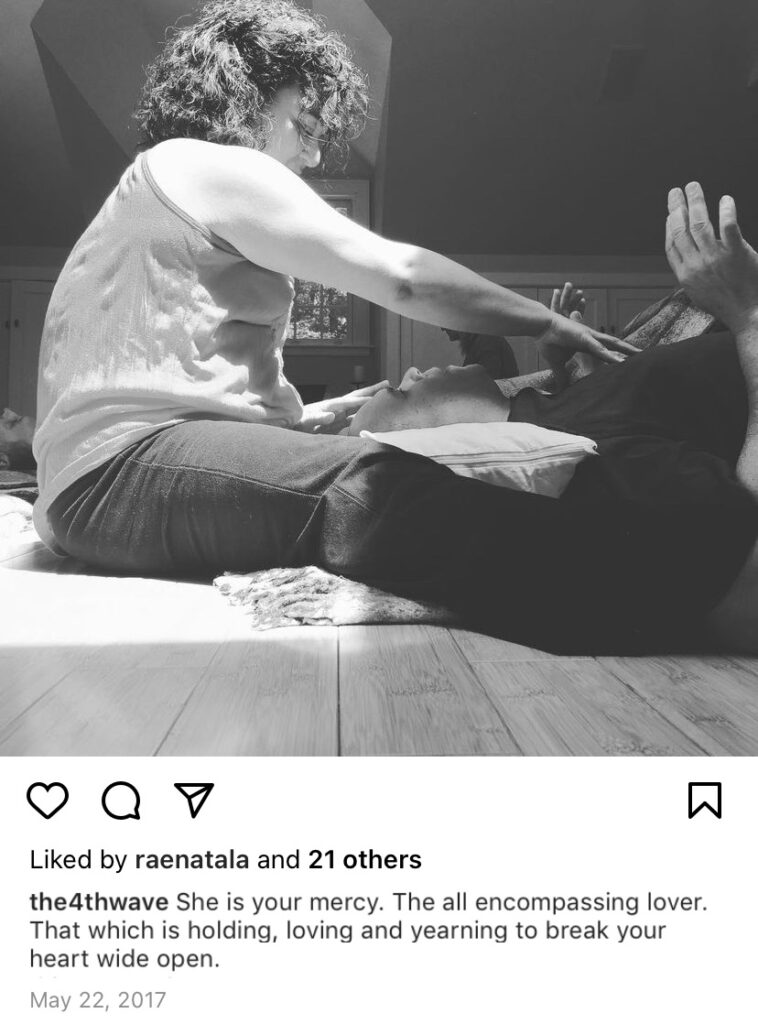 Raena Wilson facilitates breathwork and energy work.